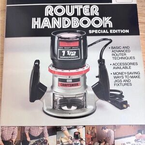 Vintage Rare 1984 Sears Craftsman Router Handbook Special Edition Book